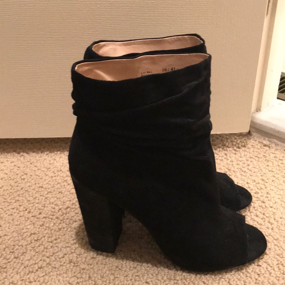 Kristin Cavallari Black Suede Booties